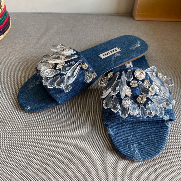 Miu Miu denim sandal - Picture 4 of 10